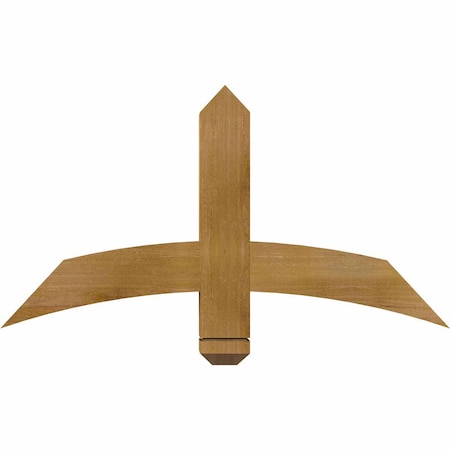 Ekena Millwork Bellingham Rough Sawn Timber Gable Bracket, Western Red Cedar, 36"W x 19"H x 4"D x 4"F, 13/12 Pitch GBW036X19X0404BEL00RWR